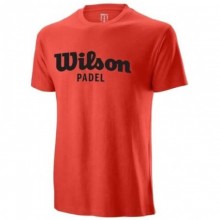 Camiseta Algodon Wilson Tee Padel Rojo Fiesta