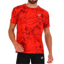Camiseta Lotto Run Fit Rojo Llama