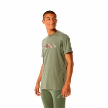 Camiseta Asics Wild Camo Verde Liquen