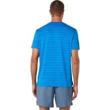 Camiseta Asics Court Stripes SS Azul