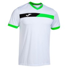 Camiseta Joma Court Blanco Verde Fluor Negro