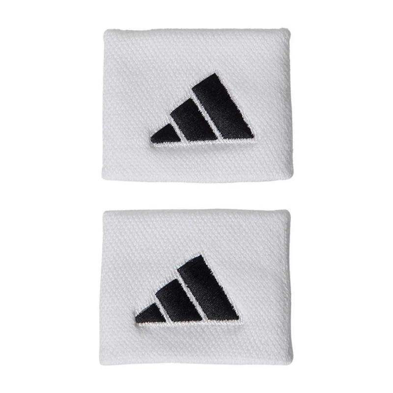 Muñequeras Adidas Cortas Blanco Negro 2 Unidades