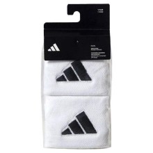 Muñequeras Adidas Cortas Blanco Negro 2 Unidades