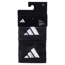 Muñequeras Adidas Cortas Negro Blanco 2 Unidades