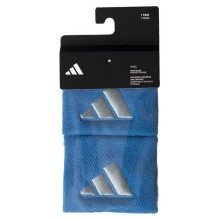 Muñequeras Adidas Cortas Azul Gris 2 Unidades