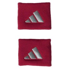 Muñequeras Adidas Cortas Rojo Gris 2 Unidades