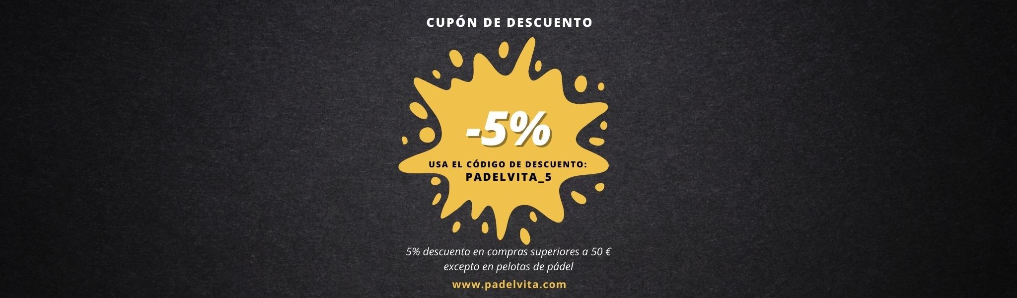 5% de descuento - Padelvita